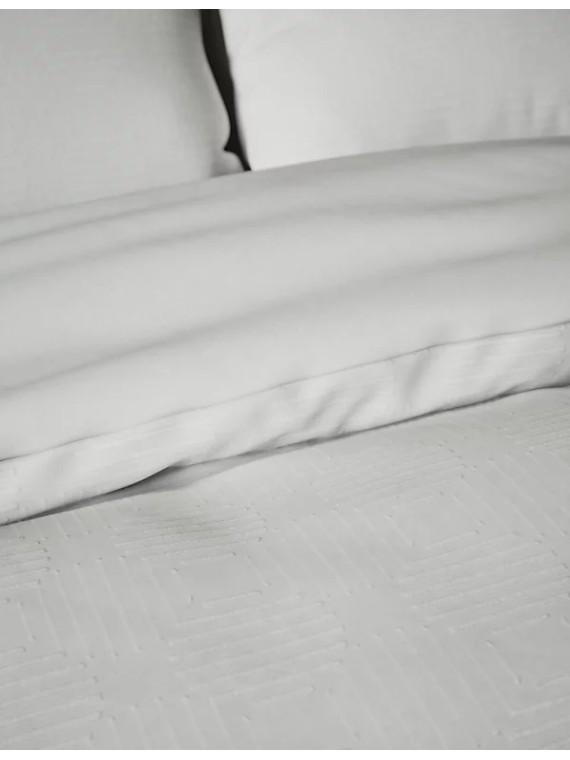 Pure Cotton Geometric Jacquard Bedding Set