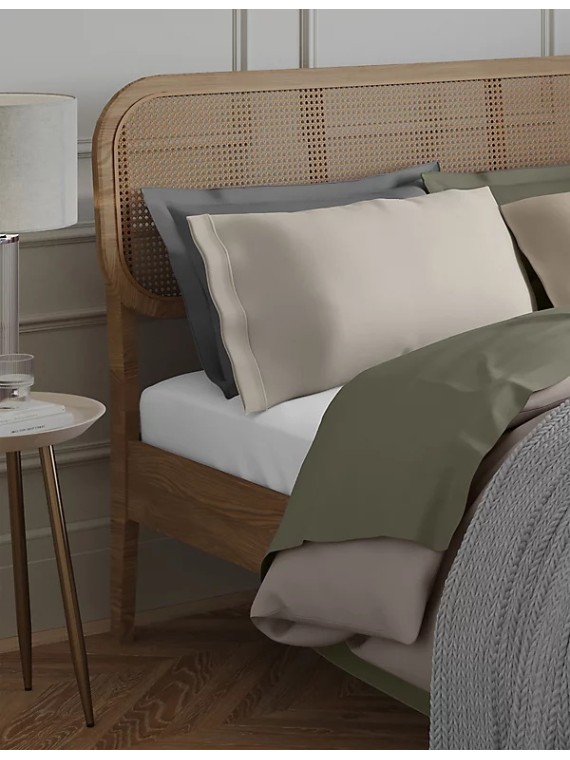 Bamboo Cotton Blend Sateen Fitted Sheet